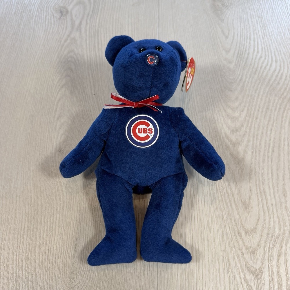 Ty Beanie Baby - Chicago Cubs MLB 8" Bear - New With Mint Tags Plush Toy